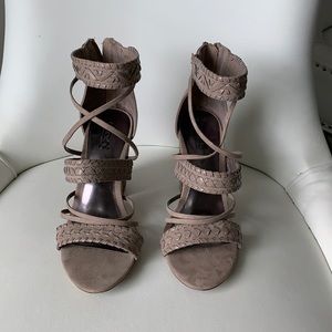Carlos tan strappy heels